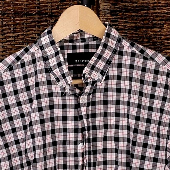 Bespoken Button Up Long Sleeve Shirt Large Plaid - Picture 2 of 2